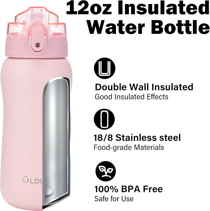Oldley Insulated Water Bottle 12oz Water Bottles - Image 4