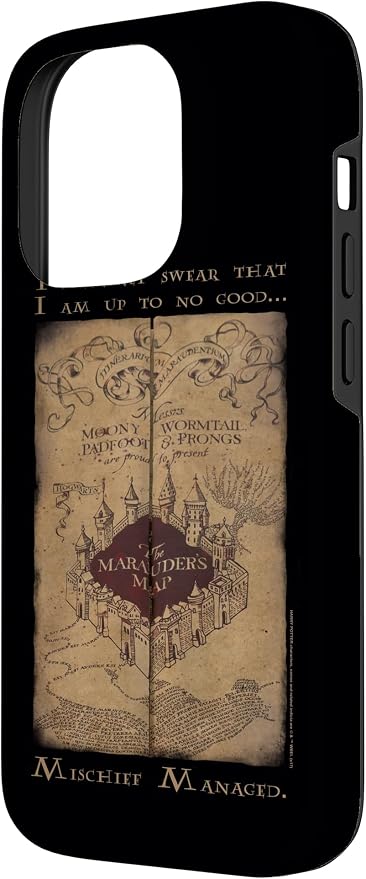 iPhone 14 Pro Harry Potter Marauder's Map Words Case - Image 2