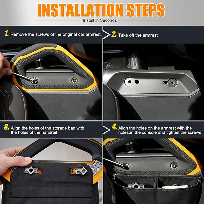 Seat Back Storage Bag for Ford Bronco 2021-2025, MOLLE Tactical Organizer for - Image 4