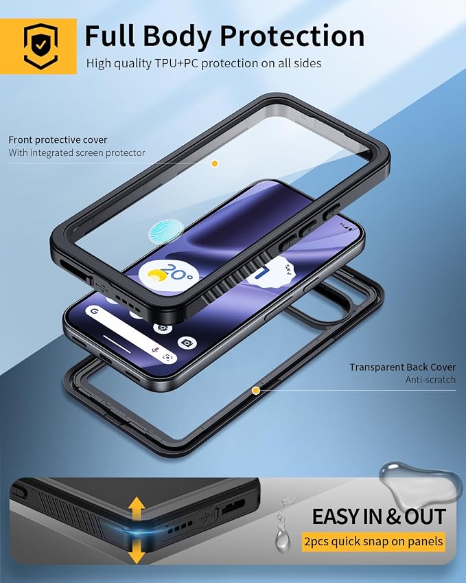 Lanhiem Pixel 10 Pro XL Case, IP68 Waterproof Dustproof Case - Image 7