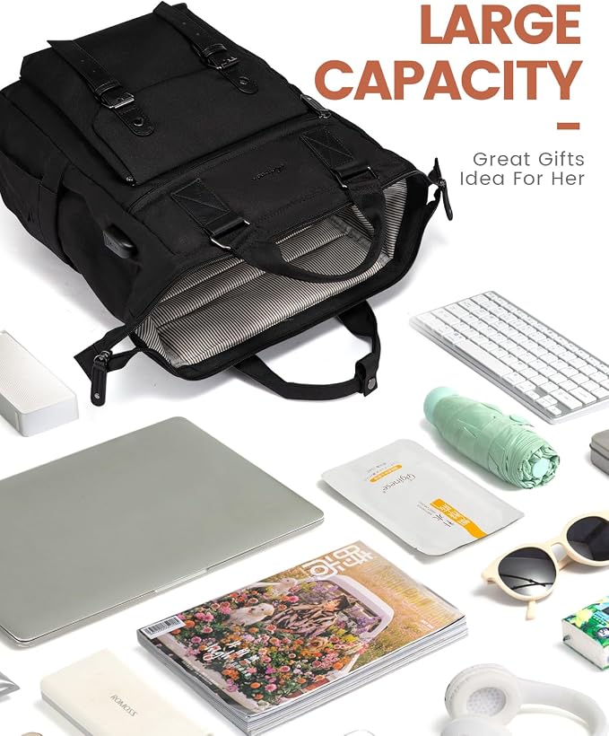 LOVEVOOK Laptop Backpack for Women Work Travel Commuter Backpack Business - Image 9