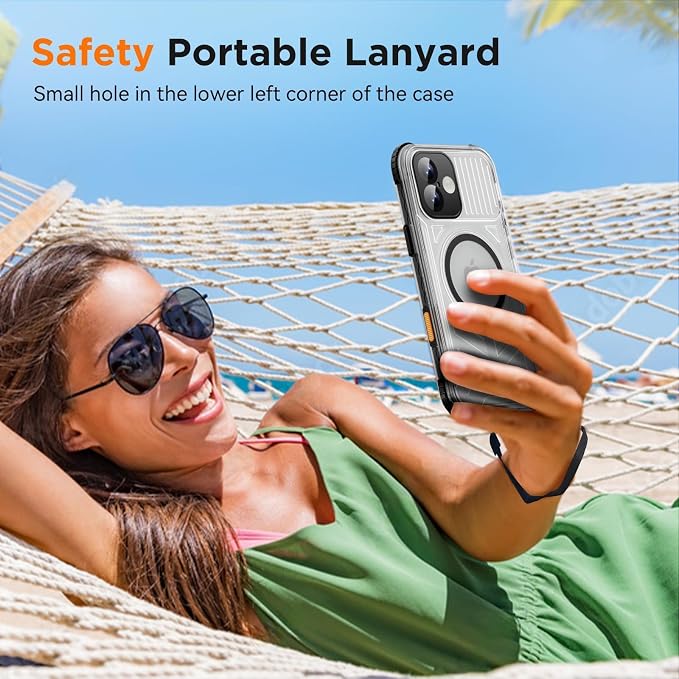 WIFORT for iPhone 16 Waterproof Case, Fit for Magsafe Full Body Magnetic - Image 7