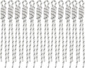 Paracord Keychain Paracord Bag Charm 12pcs Braided Nylon Rope Keychain Cord by Cmidy