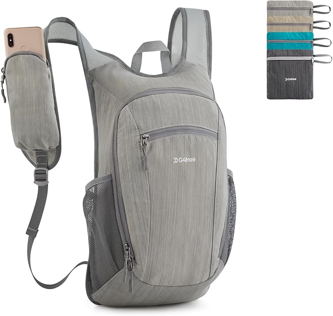 G4Free 15L Hiking Daypack Lightweight Travel Backpack Packable Outdoor Casual by G4Free