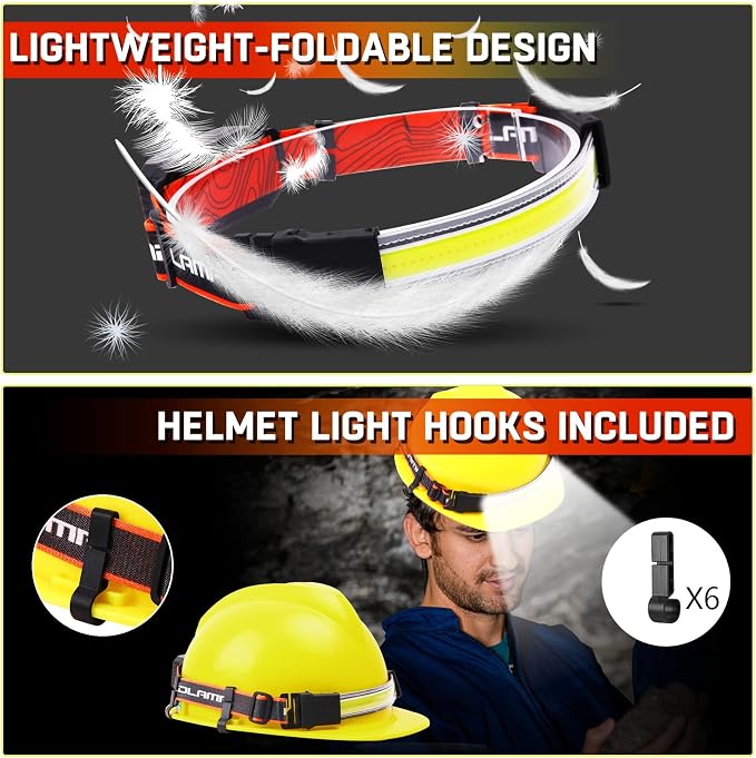 Rechargeable Headlamp, Super Bright 1500 Lumens 6 Modes Head Lamp Led - Image 7
