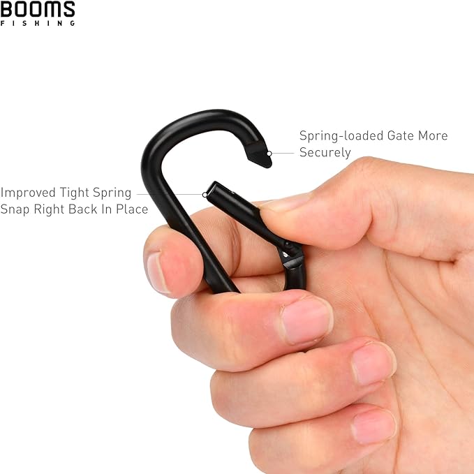 Booms Fishing CC2 Carabiner Clip, 2.3" Small Carabiner Keychain - Image 4