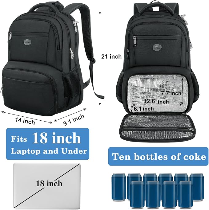 MATEIN 18 Inch Backpack for Men, Extra Large Work Backpack - Image 4