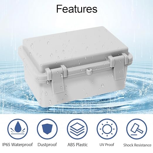 Junction Box, ABS Plastic IP65 Waterproof Dustproof Universal Electrical - Image 4