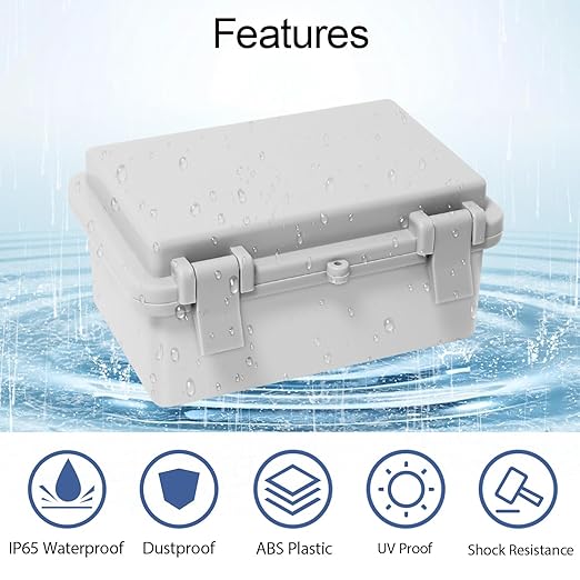 Junction Box, ABS Plastic, IP65 Waterproof Dustproof Universal Electrical - Image 3