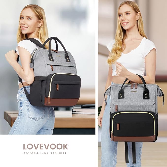 LOVEVOOK Laptop Backpack for Women, 15.6 Inch Work Business Backpacks Purse - Image 6