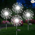 Solar Garden Lights Outdoor, 4 Pack 120 LED Twinkling Firework Lights Decorative by Unknown