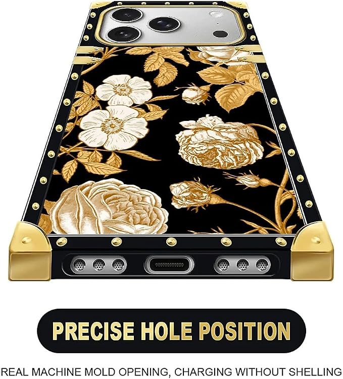 for iPhone 17 Pro Max Case Luxury Golden Decoration - Image 5