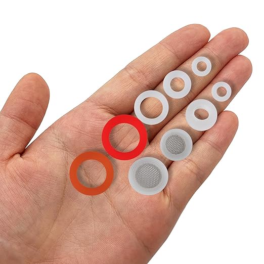 ZDBB 70 Pcs Plumbing Silicone Gasket Assortment Kit VMQ Silicone Washer Food - Image 7