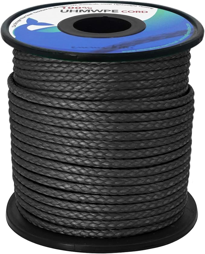 emma kites Hollow UHMWPE Braided Cord 1.3mm, 2mm Spliceable by emmakites