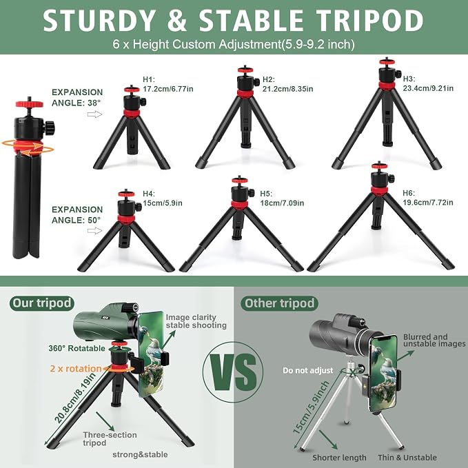12x56 High Power Monocular Telescope - Image 5