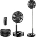 TriPole Portable Standing Fan, 8000mAh Rechargeable Oscillating Fan by TriPole