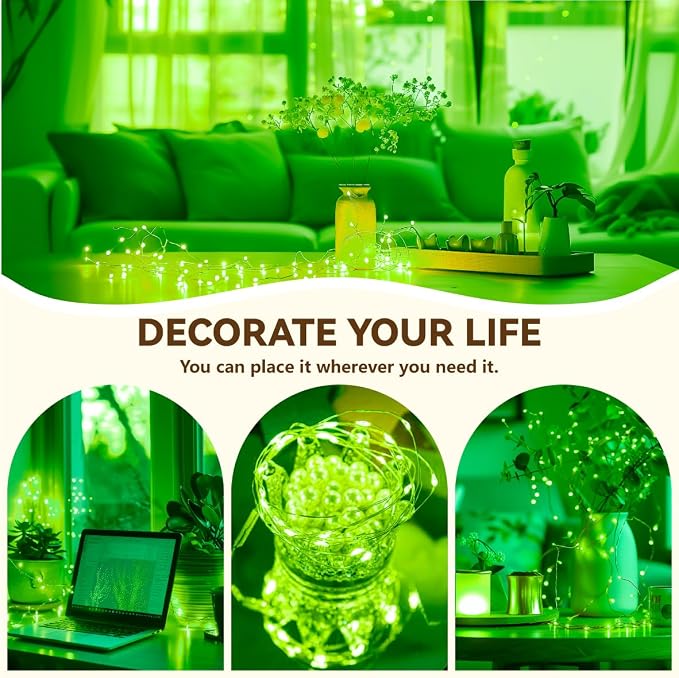 HXWEIYE Rechargeable Fairy Lights Battery Operated, DIY Timer & 8 Modes - Image 9