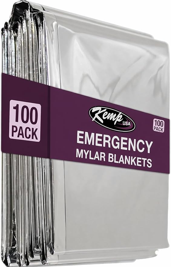 Kemp USA Emergency Mylar Blanket Lightweight Thermal Reflective Survival by Kemp+USA