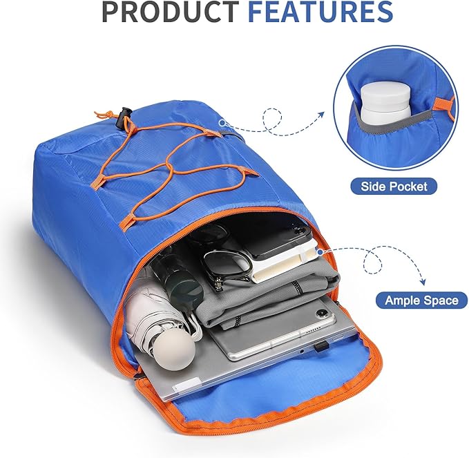 20L Hiking-Daypack Lightweight Foldable Travel Packable Backpack - Image 5