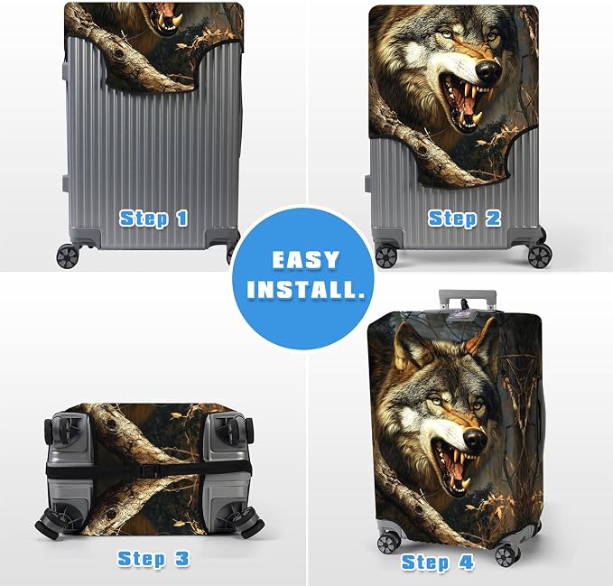 Luggage Cover Protector for 30-32 Inch Suitcases, TSA Approved Elastic Travel - Image 6