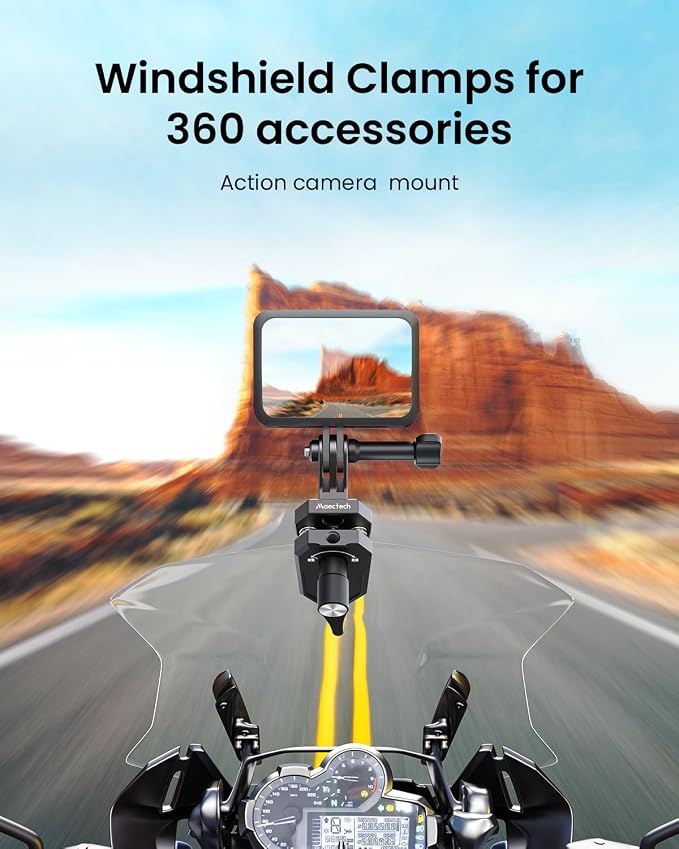 Motorcycle Windshield Clip Camera Mount - Image 6