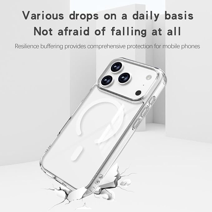 Magnetic Designed for iPhone 17 Pro Max Case Clear - Image 3