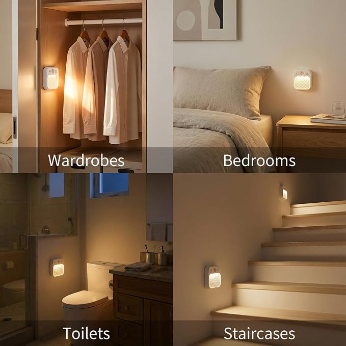 Motion Sensor Night Light, Rechargeable Magnetic LED Closet Light - Image 3