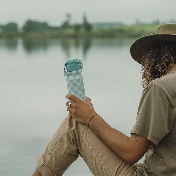 BJPKPK Water Bottle with Straw 25oz Insulated Water Bottles Reusable Stainless - Image 6