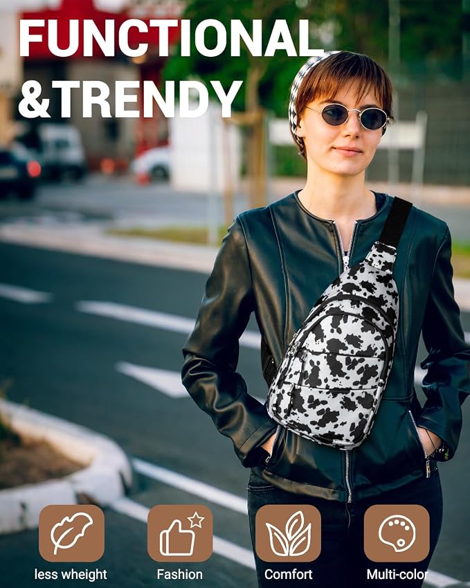 Tuwubi Crossbody Bags for Women, Sling Bag for Men, Small Hiking Backpack Anti - Image 3