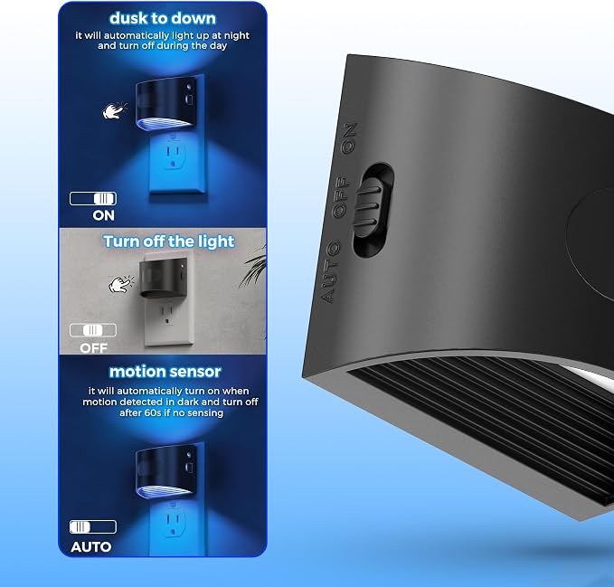 L LOHAS LED Night Light with Motion Sensor & Dusk to Dawn Sensor, Night Lights - Image 5