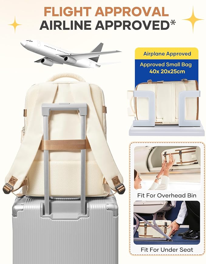 coofay Travel Backpack Carry on Flight Approved Mochila De Viaje Personal Item - Image 7