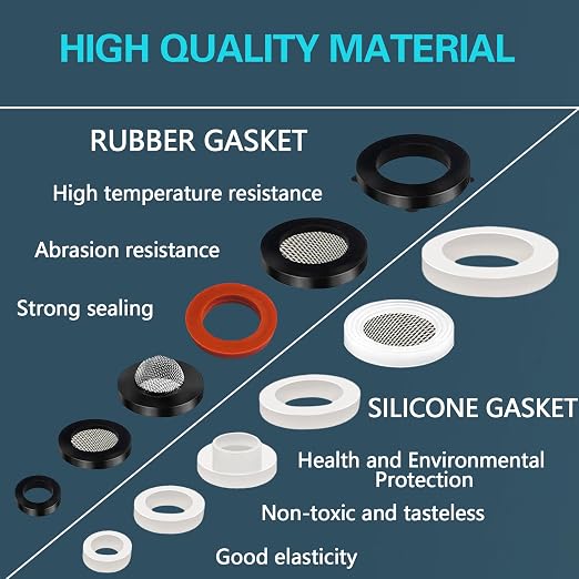 KEZE 24 Sizes Plumbing Washers Assorted Kit 165 PCS Garden Hose Washer Rubber - Image 6
