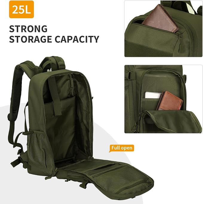 HUNTVP Tactical Backpack Military MOLLE Backpack Hunting Rucksack Gear Assault - Image 5