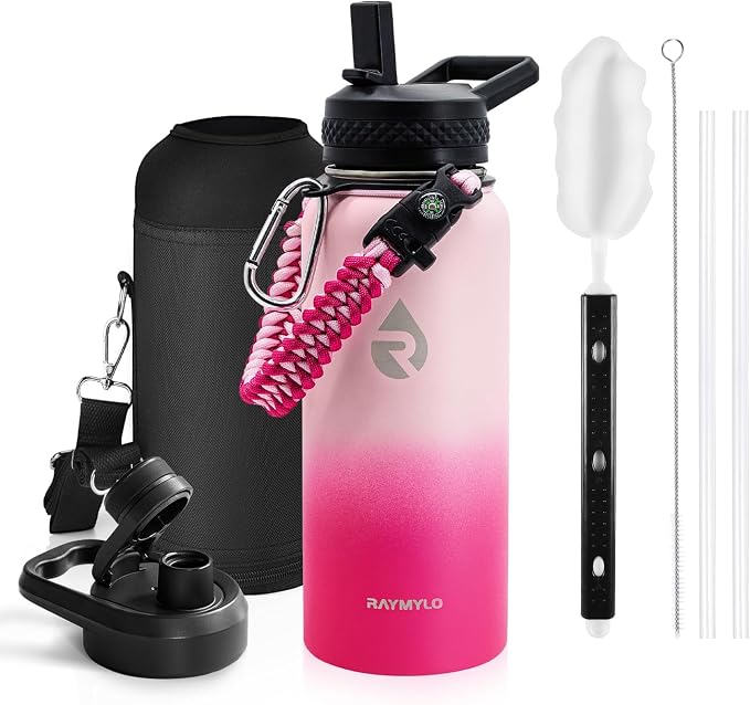 RAYMYLO Insulated Water Bottle 32 oz, Triple Wall Vacuum Stainless Steel by RAYMYLO