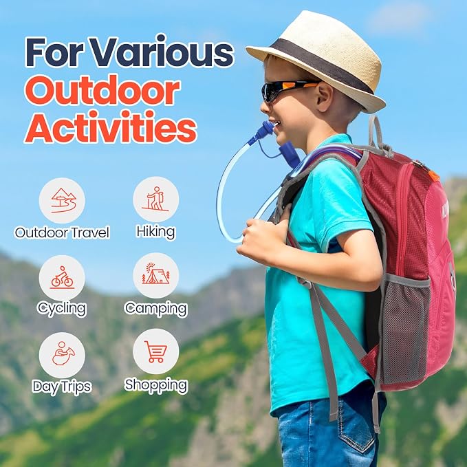 Shinylin 2 Pcs Kids Hydration Backpack - Image 6