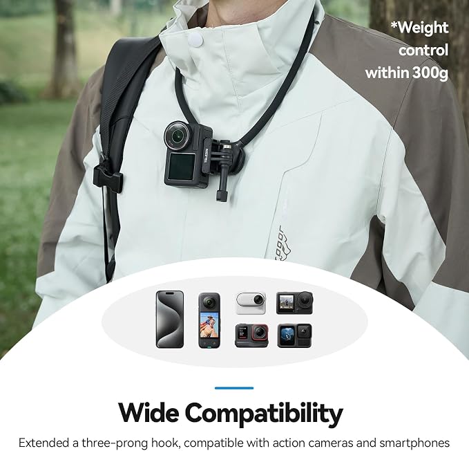TELESIN Neck Mount Se 2.0 Combo Set, Magnetic Phone Holder - Image 7