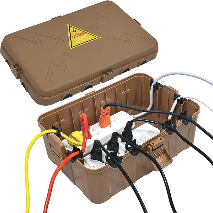 Hrensaw Large Outdoor Electrical Box, IP54 Waterproof Outdoor Outlet Covers by Hrensaw