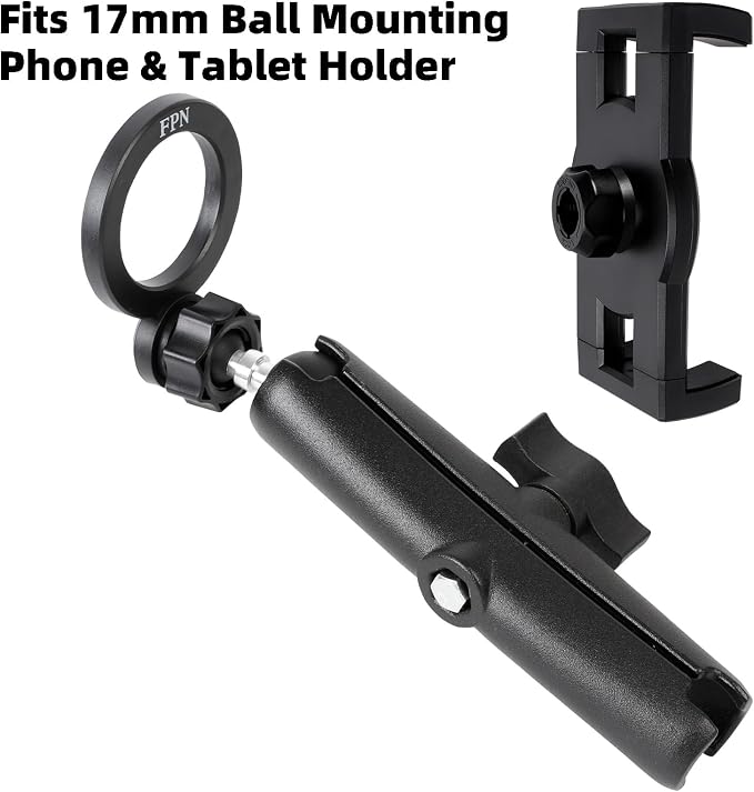1" to 17mm Ball Adapter with 5.9" Long Double Socket Arm, Compatible with RAM B - Image 5