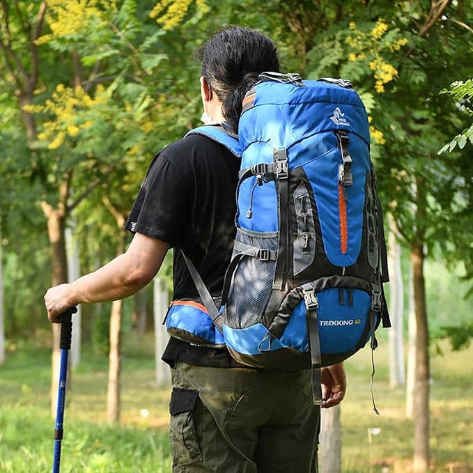 Bseash 60L Hiking Camping Backpack - Image 9