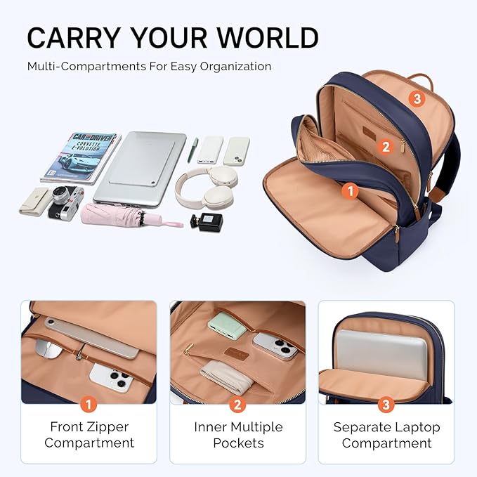 GOLF SUPAGS Women Laptop Backpack Casual Daypack - Image 3