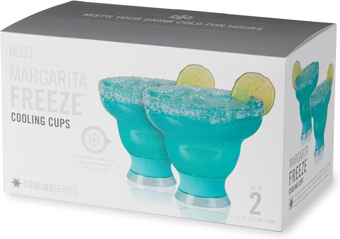 HOST FREEZE Stemless Margarita Glasses, Insulated Plastic Cocktail Glasses - Image 12
