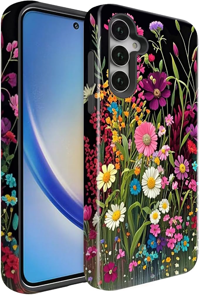 Compatible for Samsung Galaxy S25 5G Case, Dual Layer Heavy Duty 2 in 1 by BSMOSPER