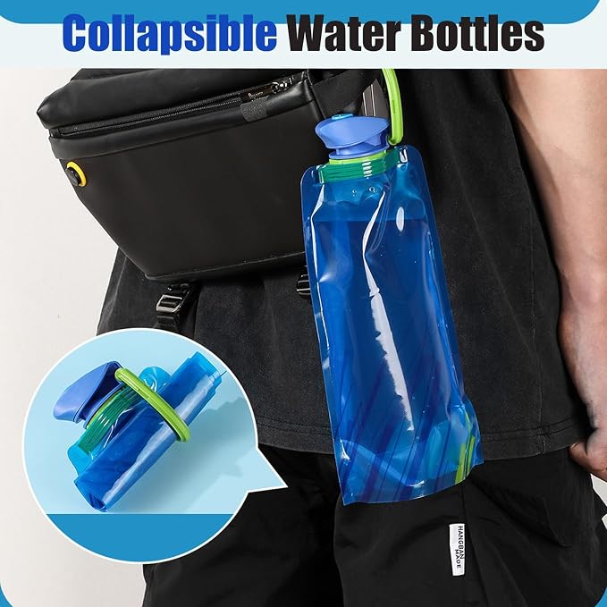 Collapsible Water Bottles for Travel – 24oz Foldable Water Bottle - Image 5