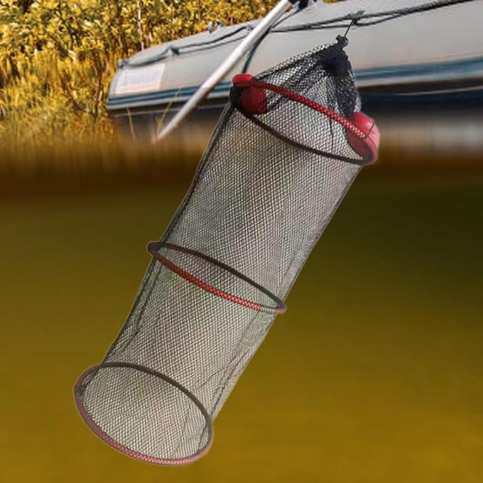 Fish Basket – 25x30cm/25x60cm/25x90cm Nylon, Portable Net Pen, Live Catch - Image 7