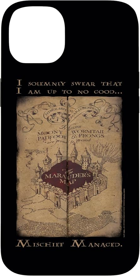 iPhone 14 Plus Harry Potter Marauder's Map Words Case by HarryPotter