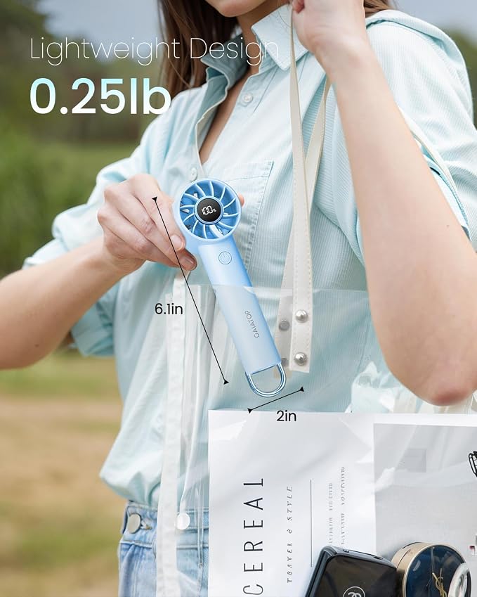 Gaiatop Portable Mini Fan, 3 Speed Handheld Fans - Image 4