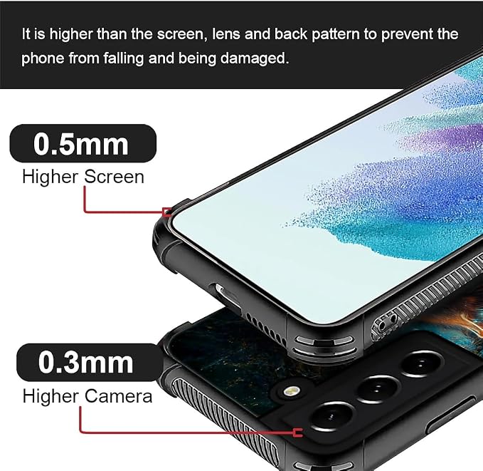 for Samsung Galaxy S21 Case, Star Cave Hungry Wolf Pattern Graphic Design Girl - Image 4