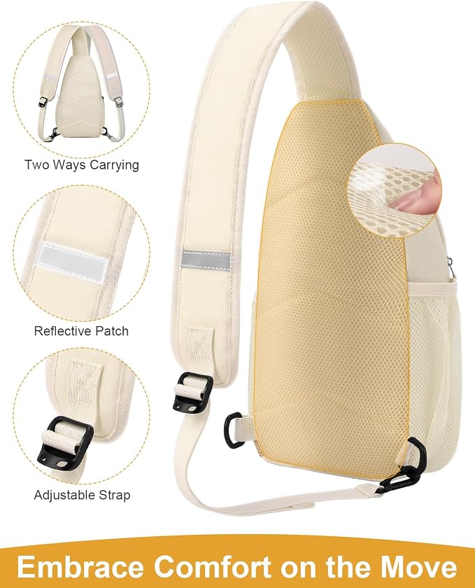Pritent Crossbody Bags for Women Man Waterproof Sling Bag Backpack Trendy - Image 4