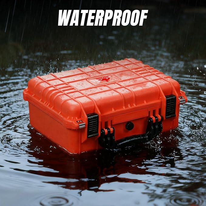 Jack Boss 16x 12.8x 6.8 Inch Hard Case, Portable Weather Waterproof Protective - Image 4