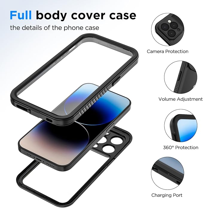 Lanenas for iPhone 14 Pro Case, 14 Pro Waterproof Case - Image 2
